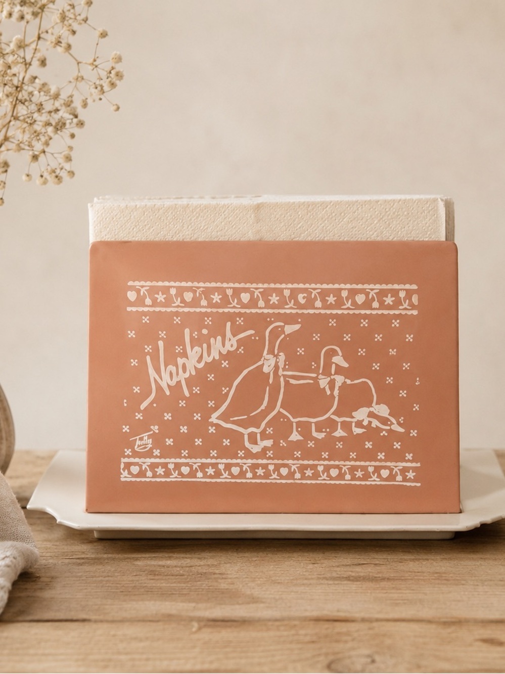 Vintage Goose Napkin Holder, Silly Goose! 🪿